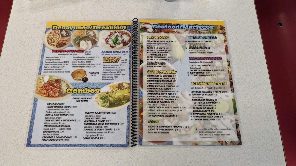 Taquería La Auténtica Menu - Image 1