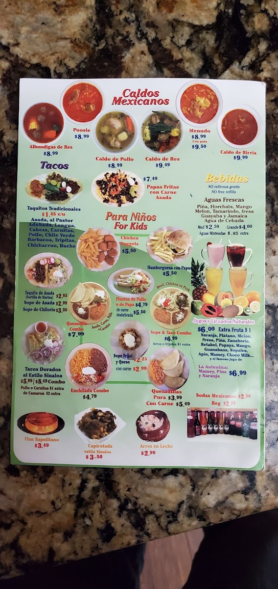 Taquería La Auténtica Menu - Image 6